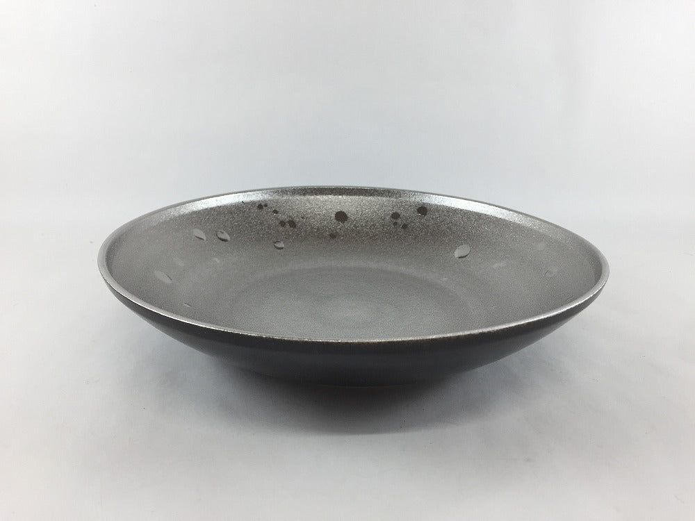有田焼 瑞峯窯(原重製陶所) frame21cmボウル 石肌銀ドット【中鉢 ボウル ボール】【石肌プラチナドット.フレーム21cmボウル】|有田焼やきものギャラリー つじ信