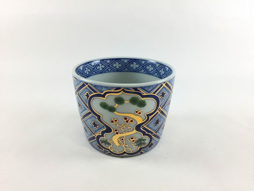 楽天市場】有田焼 李荘窯 蕎麦猪口 大亀甲唐草文【8.5cm 200cc そば