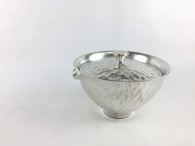 有田焼 李荘窯 110T宝品急須.本銀彩槌目【宝瓶 煎茶 玉露 絞り出し】