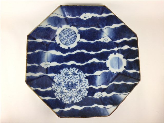 有田焼 福泉窯 八角盛皿/染雲丸紋【大皿 八角皿 盛り皿 30.5cm 30cm以上 八角形 皿】 14,850円