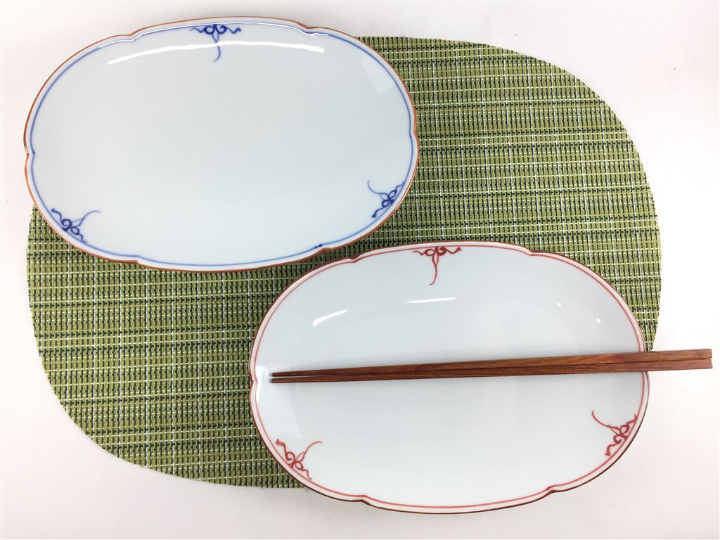 赤玉ようらく　なます皿？　波型陶器皿 10個セット 赤玉ようらく なます皿？ 波型陶器皿 10個セット - メルカリ