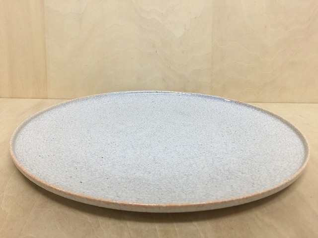 有田焼 徳幸窯 frame30cmプレート(墨貫入)【大皿 プレート 丸皿 30cm 30cm以上 皿 和食器 磁器】
