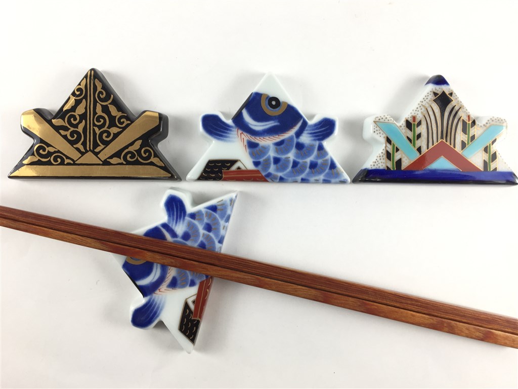 楽天市場】箸置き 鯉のぼり 1個 陶器 【美濃焼】赤・黒・黄緑