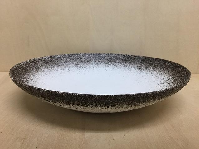 有田焼 吉右衛門窯 frame25糎どんぶり鉢(赤銅色泡かざり付ける)【どんぶり鉢 中鉢 大鉢 25糎 赤銅色】