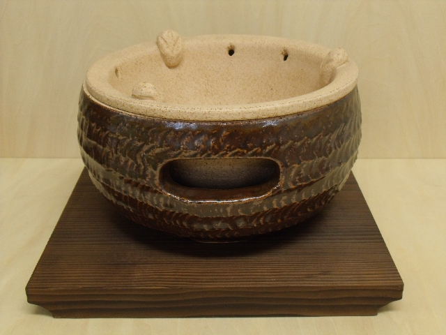 楽天市場】土楽窯 水こんろ 一尺 : ベルセーブ