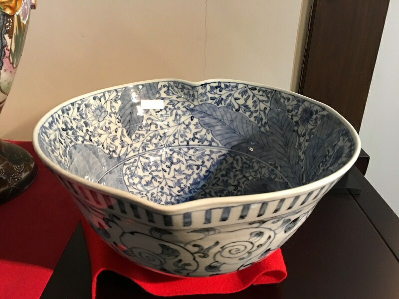 惣太窯　そうた窯　染付蛸唐草　楕円　大皿　共箱入り　有田焼 染付蛸唐草六寸多用皿 - 有田焼窯元 そうた窯