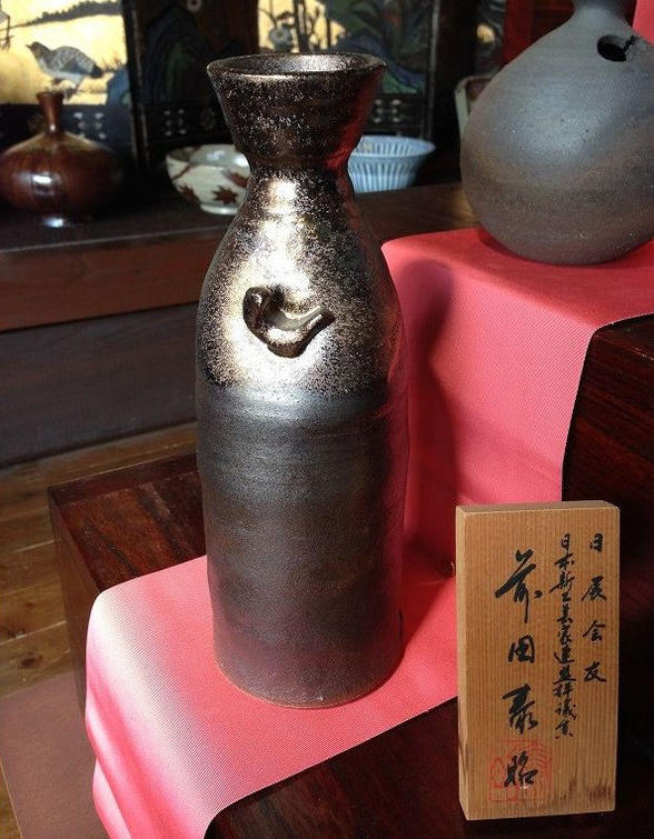 有田焼 泰明窯 前田泰昭作 特大徳利(曜変天目)【美術品】【花器】｜有田焼やきものギャラリー　つじ信