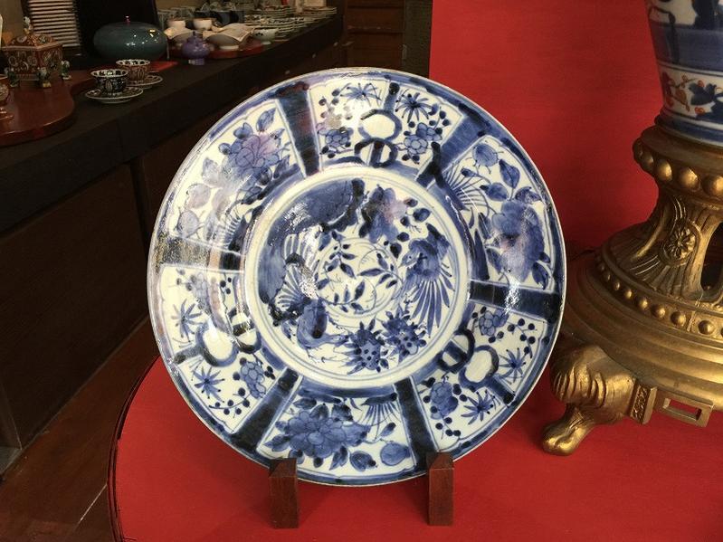 楽天市場】明治期 有田焼 尺三寸大皿(古伊万里)【古陶磁】【骨董品