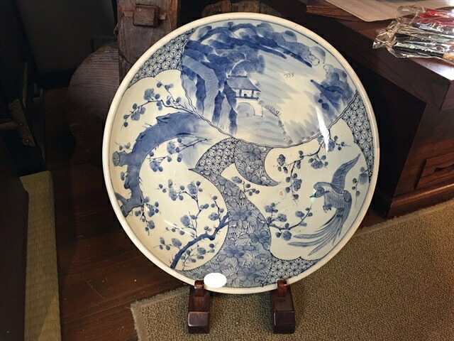 楽天市場】明治期 有田焼 尺三寸大皿(古伊万里)【古陶磁】【骨董品