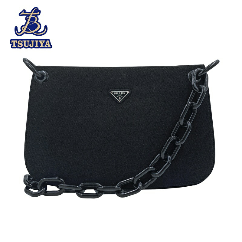 楽天市場】【プラダ】Prada モノクローム チェーンショルダーバッグ
