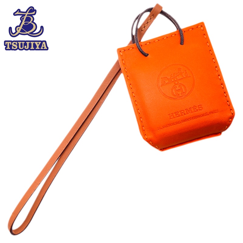 【中古AB】HERMES エルメス サックオランジュ バッグ型チャーム 【辻屋質店S0982】【質屋出品】