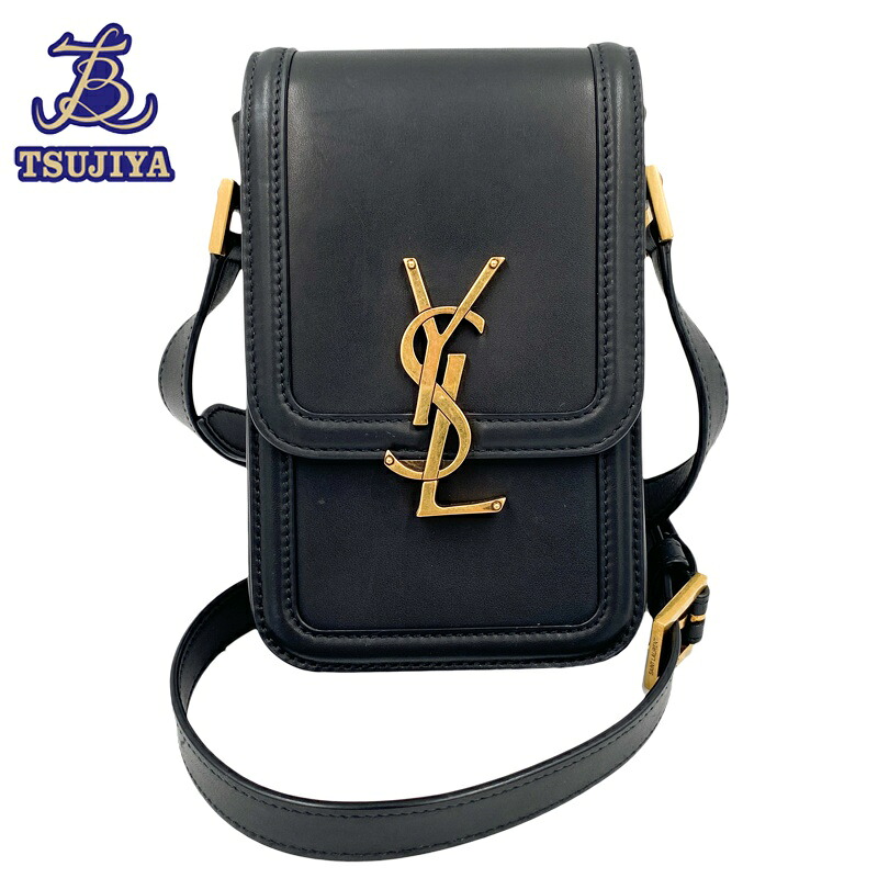【中古AB】SAINTLAURENT サンローラン ソルフェリーノ ショルダーバッグ 黒いこと ゴールド金具【辻屋質店B3444】【一六銀行見せびらかす】