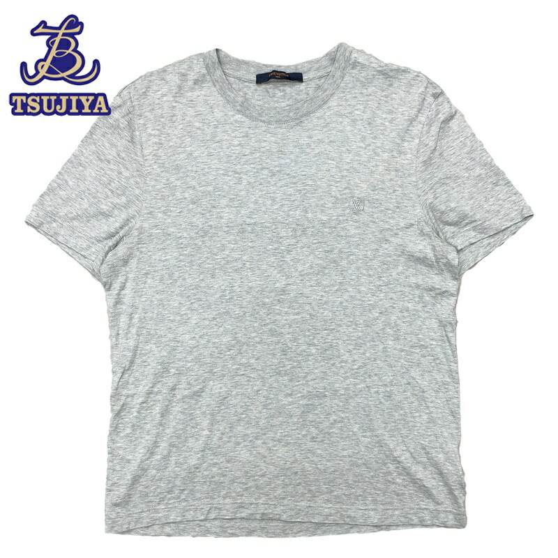 【中古AB】LouisVuitton ルイヴィトン ワンポイントロゴTシャツ 半袖 グレー メンズ #S 【辻屋質店A3844】【質屋出品】 25,060円