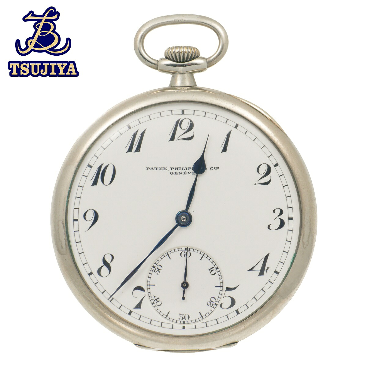 【中古AB】 PATEKPHILIPPE パテックフィリップ ポケットウォッチ 懐中時計 200703 ホワイト文字盤 手巻き 20石 (辻屋質店W1475)(質屋出品)