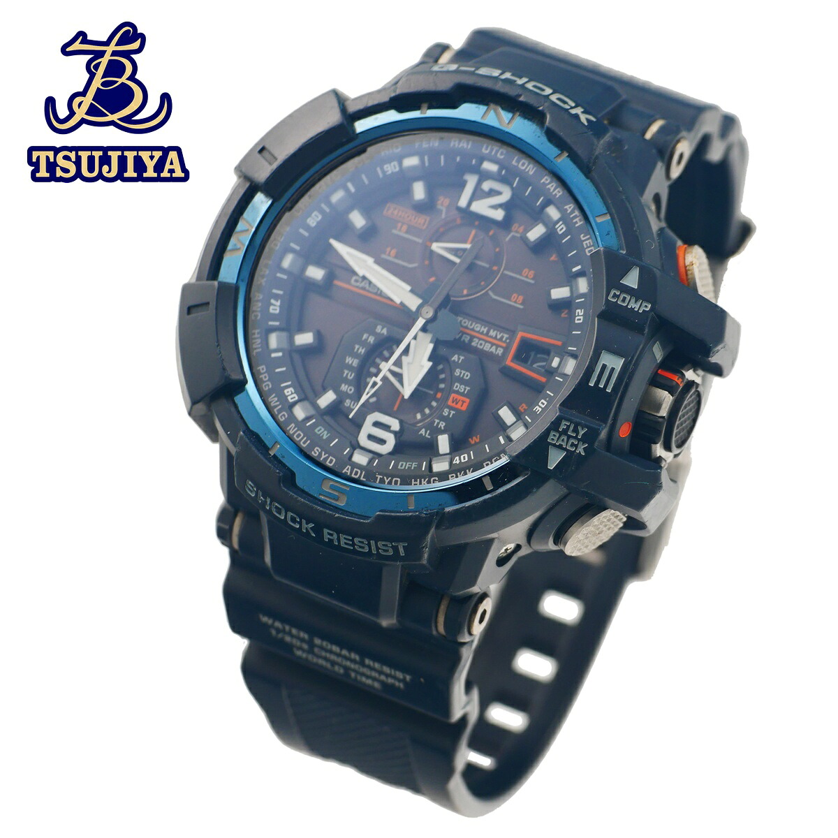 【中古AB】 CASIO カシオ G-SHOCK GW-A1100-2AJF スカイコックピット メンズウォッチ ブラック文字盤 電波ソーラー (辻屋質店W1490)(質屋出品)
