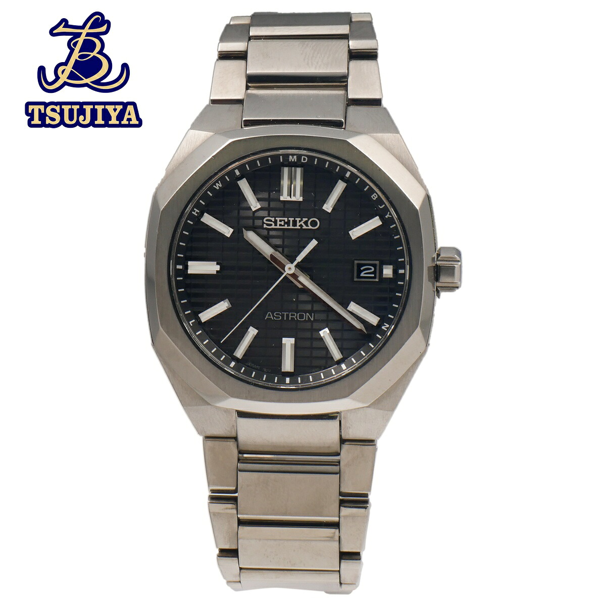 【中古A】SEIKO セイコーアストロン SBXY067メンズウォッチ ブラック文字盤ソーラー電波(辻屋質店W1527)(質屋出品)｜辻屋質店
