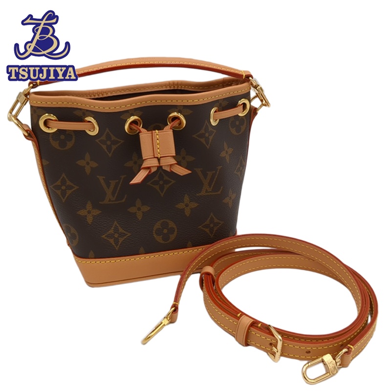 【美品 中古A】Louis Vuitton ルイヴィトン ナノノエ M81266 ショルダーバッグ モノグラム【辻屋質店B3632】【一六銀行見せびらかす】
