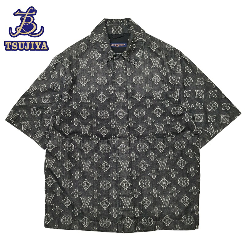 【中古AB】LouisVuitton ルイヴィトン ジーンズプルオーバー RM232 黒いこと #M【辻屋質店A4044】【一六銀行見せびらかす】