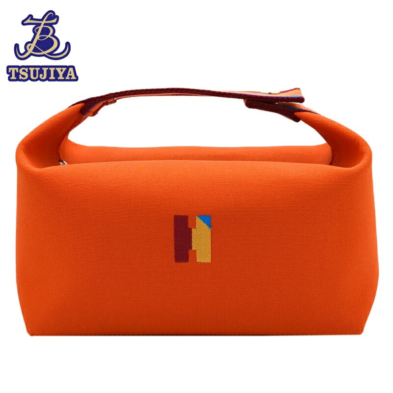 【中古A】HERMES エルメス ブリッドアブラック HパヴィヨンGM オランジュ オレンジ色 ハンドバック 車寄せ【辻屋質店B3637】【一六銀行見せびらかす】