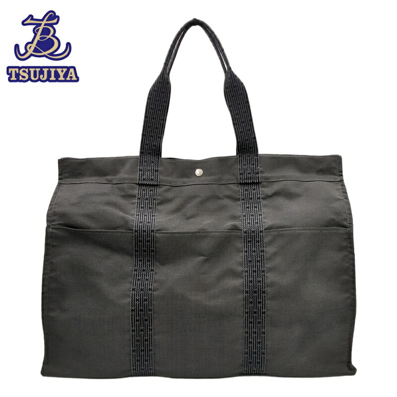 【中古AB】HERMES エルメス 金切り声生産ラインTGM トートバッグ 薄墨色【辻屋質店B3642】【一六銀行見せびらかす】