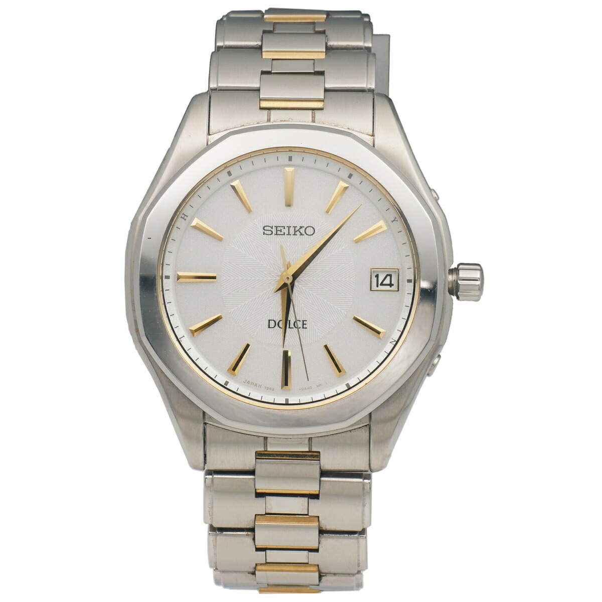 【中古A】SEIKO セイコードルチェ SADZ099 7B52-0AE0メンズウォッチホワイト文字盤 ソーラー(辻屋質店W1545)(質屋出品)｜辻屋質店