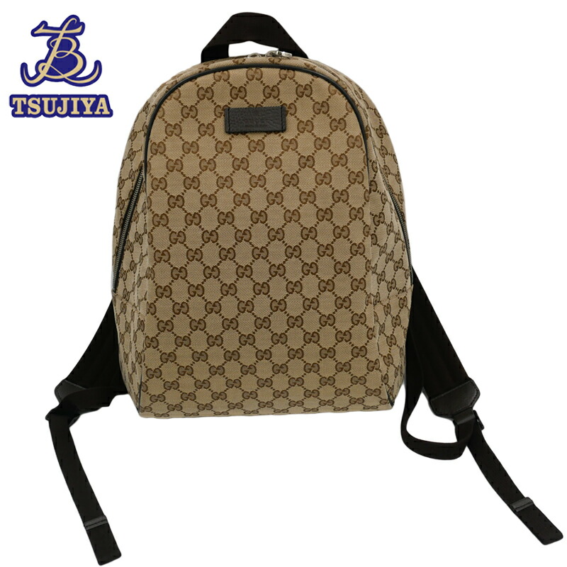 GUCCI バックパック リュック GGキャンバス レザー 美品 GUCCI グッチ 人気 GG キャンバス レザー スモールバックパック