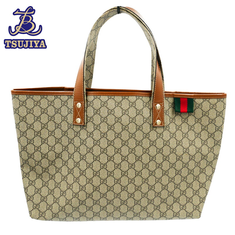 GUCCI GGパターン トートバッグ ベージュ/ブラック GUCCI グッチ バッグ トートバッグ 211134 KGD3G KGD3N GG