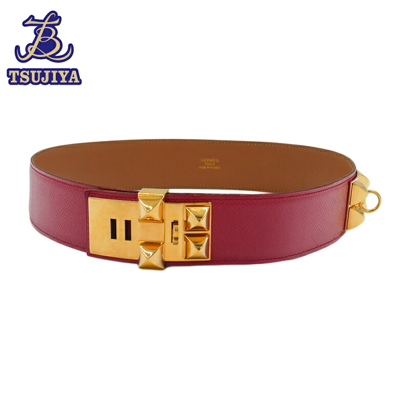 【中古AB】 HERMES エルメス ベルトコリエドシアン レッド 68 ○W【辻屋質店S0941】【質屋出品】｜辻屋質店