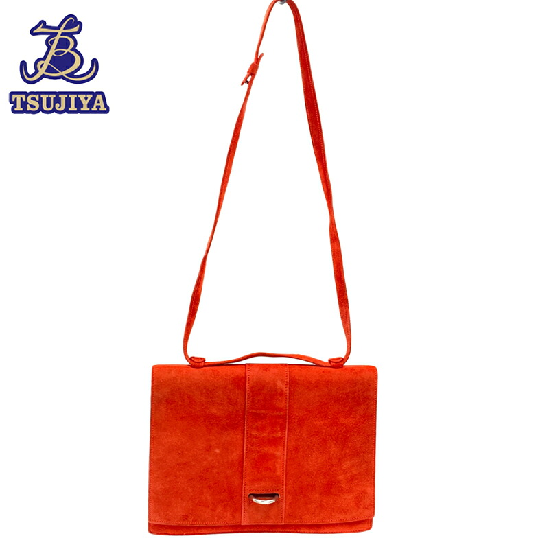 【中古B】HERMES エルメスショルダーバッグドブリス ルージュヴィフ(辻屋質店B3259)(質屋出品)**
