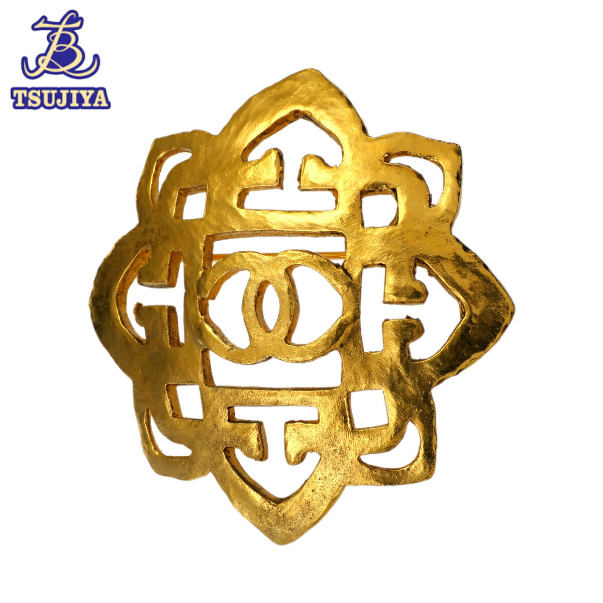 美品・箱付✨シャネル ブローチ ラウンド ロゴ フラワー ヴィンテージ ゴールド 美品・箱付✨シャネル ブローチ ラウンド ロゴ フラワー ヴィンテージ