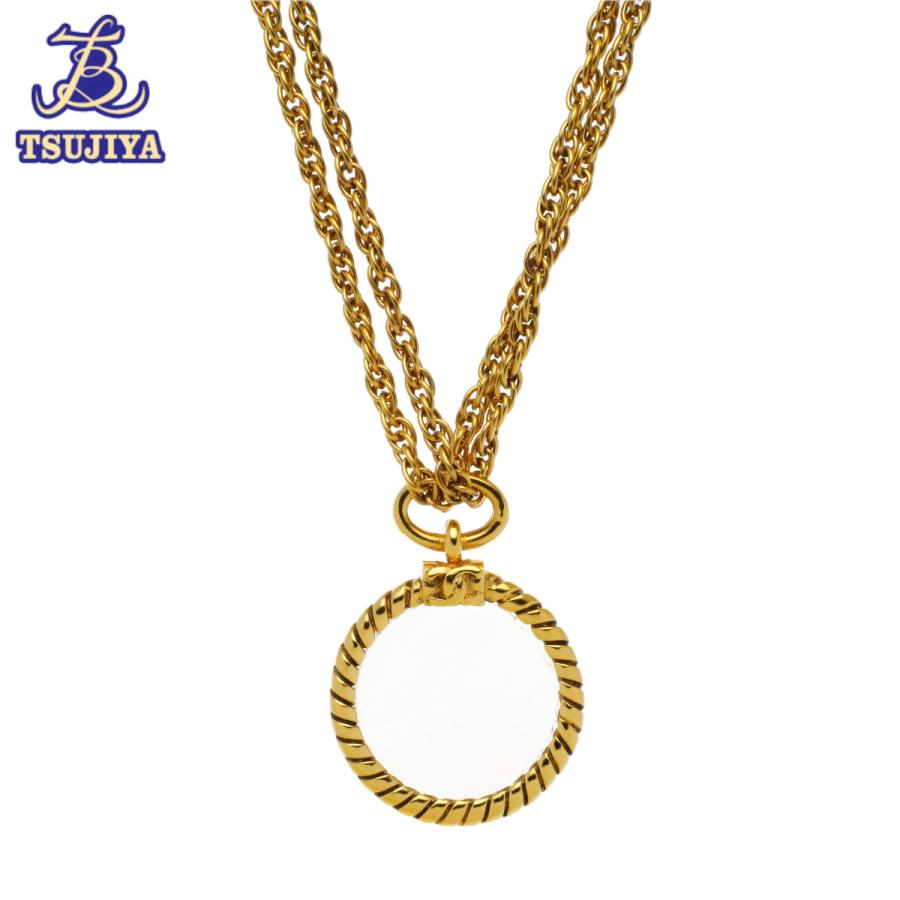 CHANEL シャネル　ルーペ　ロングネックレス　希少品 CHANEL ルーペ ネックレス GP ココマーク ヴィンテージ ロング
