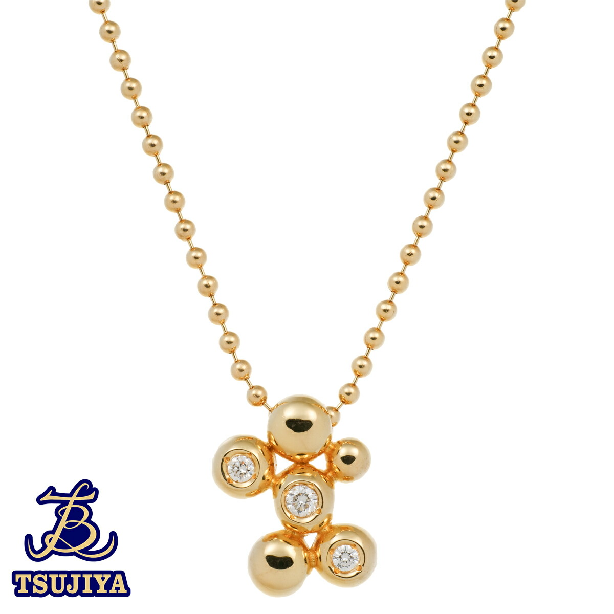 ○ミキモト ネックレスk18 1Pダイヤモンド MIKIMOTO ミキモト ネックレス 18金 K18ホワイトゴールド