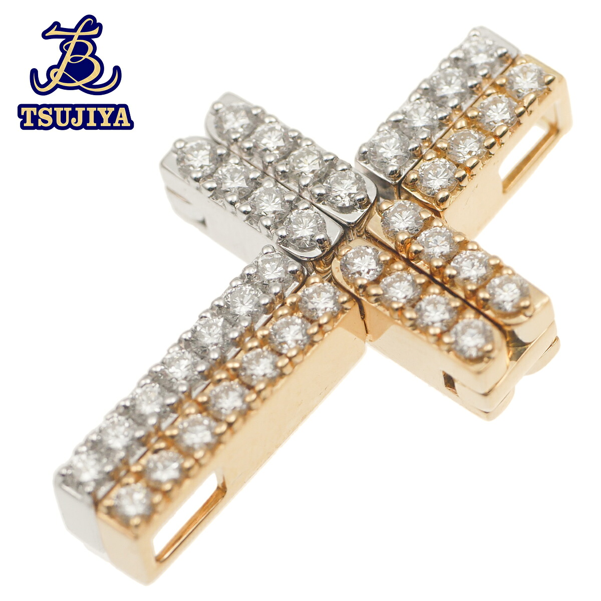【中古A】【美品】 TASAKI タサキ 田崎真珠 マグネット フリーデザイン ダイヤペンダントトップ Au750 7.9g【辻屋質店J2724】【質屋出品】