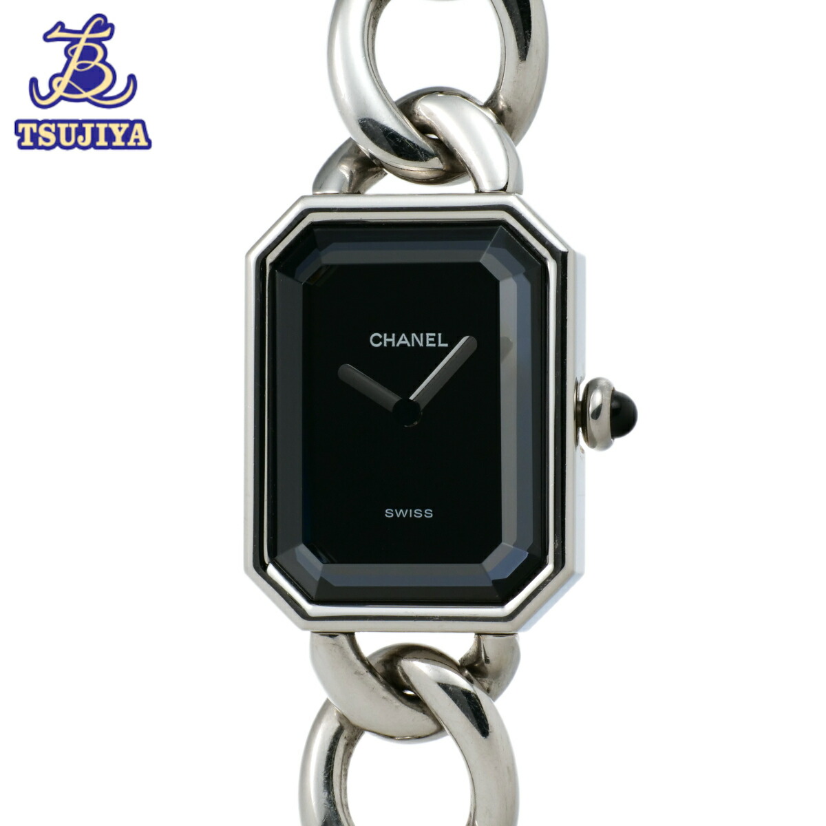 【中古AB】CHANEL シャネル プルミエール H0452 レディースウォッチ シルバーカラー ブラック文字盤 クォーツ 中古AB 【辻屋質店W1079】 【中古】【質屋出品】