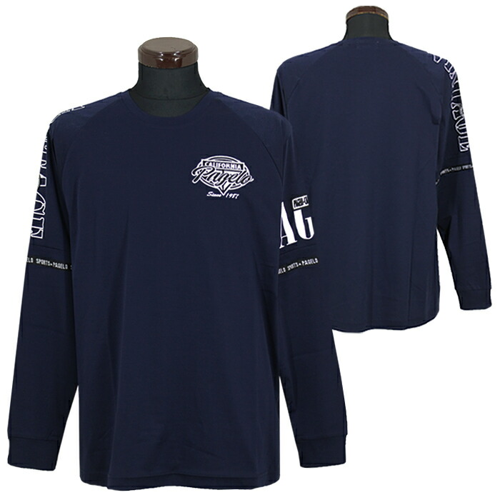パジェロ_長袖丸首Tシャツ_紺_2025秋冬<br>メンズファッションツルタ