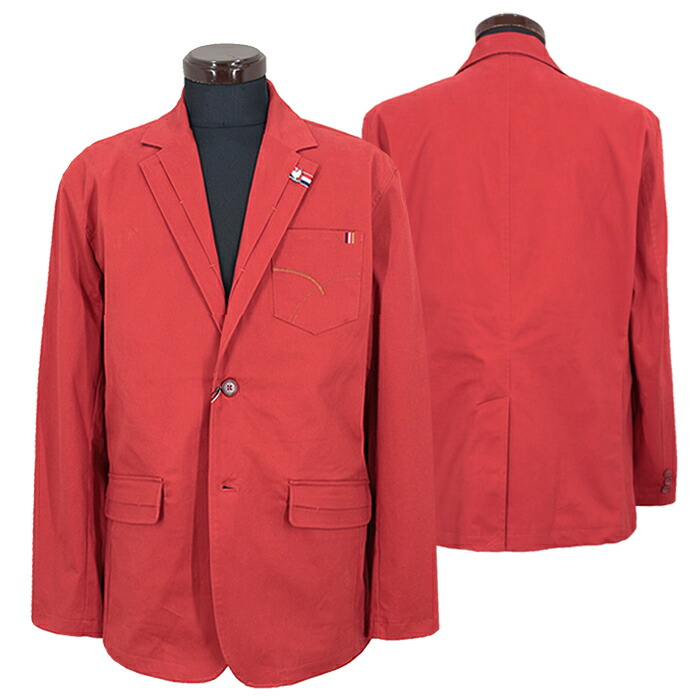 楽天市場】サルバトーレビンチ_ストレッチコットンジャケット（赤