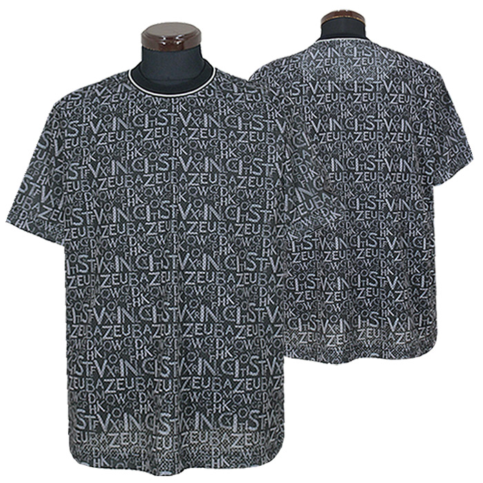 サルバトーレビンチ_半袖ポリメッシュTシャツ_ブラック_2026春夏<br>■サルバトーレビンチは パジェロ の姉妹ブランドです
