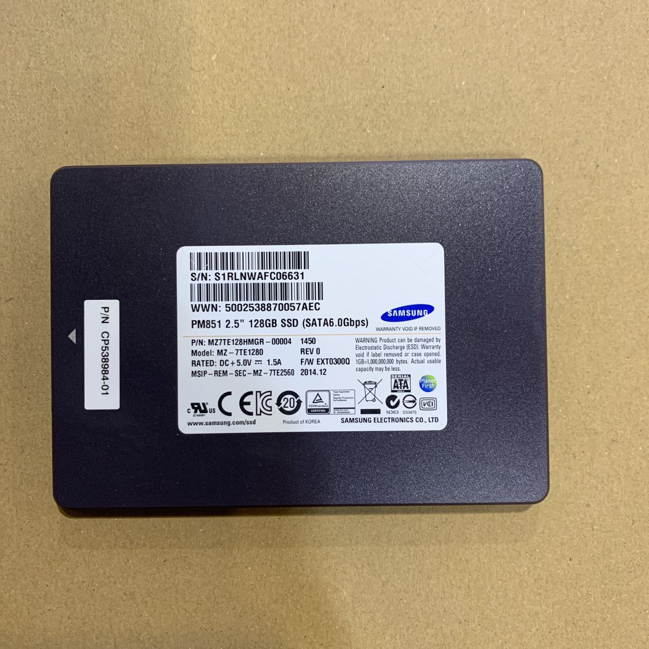 楽天市場】中古品 SAMSUNG SSD 2.5インチ 128GB 動作確認済 MZ-7TE1280