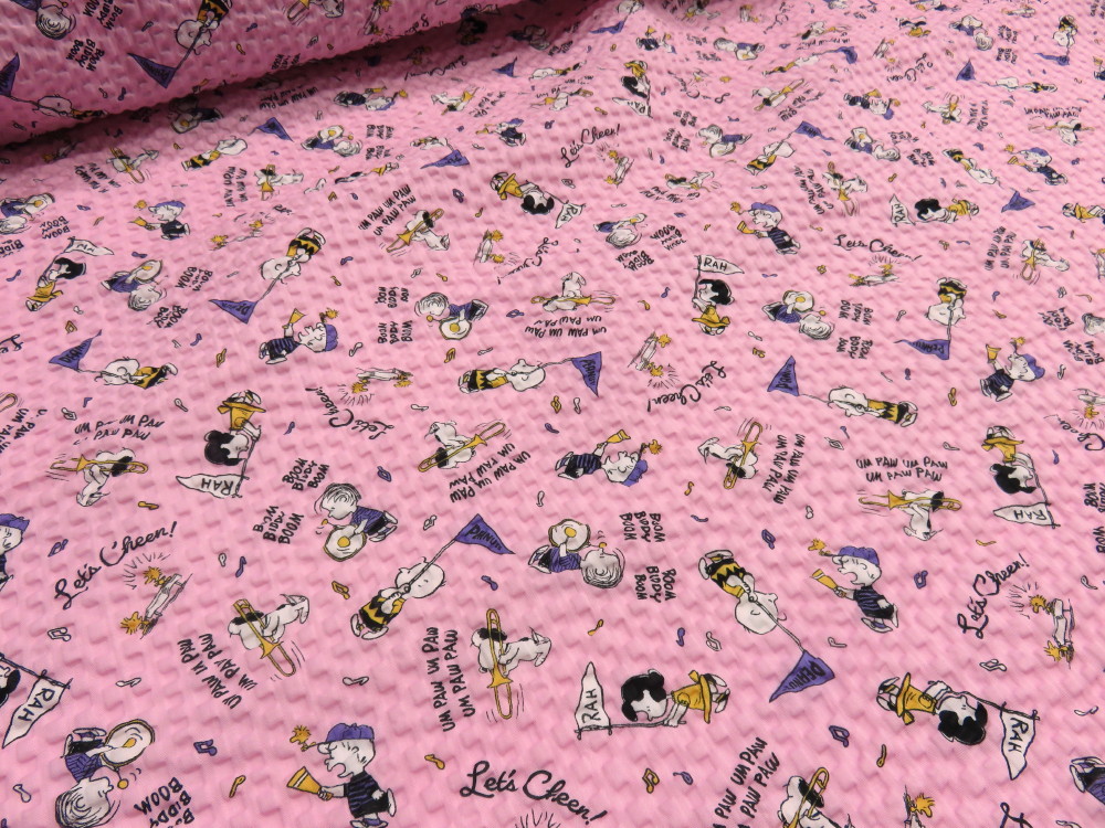【楽天市場】リップル スヌーピー ピンク 【メール便1m可】 キャラクター 生地 布地 浴衣 ゆかた ジンベイ 甚平 ブラウス シャツ