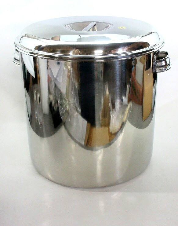 【在庫限り★特別価格】大屋金属(株)クローバー印　18-8　キッチンポット　３６cm【手付】　※長期在庫品の為、汚れ・キズあり｜厨房・Byonho