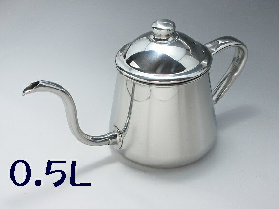鷹ヒロ 18-8 コーヒードリップポット ０.５Ｌコーヒードリップポット☆定番模範例