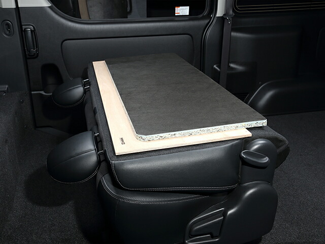 レビューで送料無料 セカンドシートバックマット ハイエースワイド用 車中泊 シート