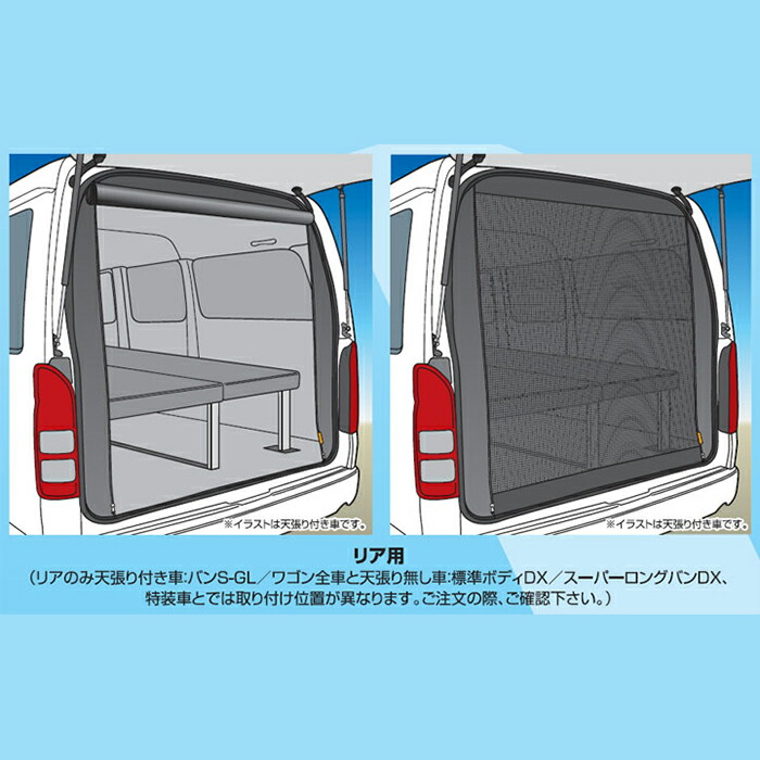 ハイエース 0系 虫除け 防虫ネット標準ボディ標準ルーフ ワイドボディミドルルーフ用 リア1面セット虫よけネット 蚊帳 バグネット Protection Net1型 4型最終 6型 対応 ユーアイビークル Natboardmcqs Com