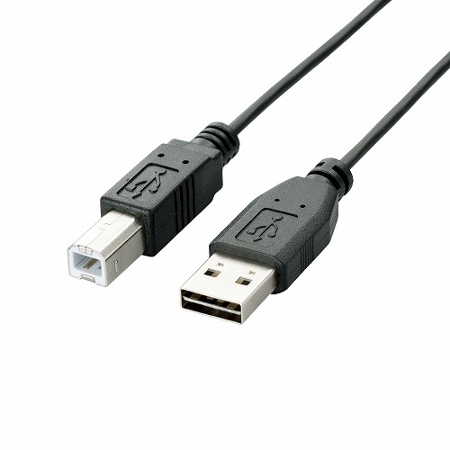 【5個セット】 エレコム U2C-DB30BK 両面挿しUSBケーブル(A-B)3m ELECOM 配線 ケーブル プリンタ 両面挿し パソコン周辺機器 両面挿せる 両面挿しタイプ ノーマル ブラック リバーシブルコネクタ 送料無料