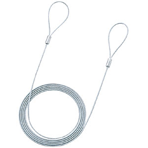 【15個セット】 サンワサプライ eセキュリティ ( ワイヤー、2.0m 2.2mm ) SLE-11W-2 パソコンロック ワイヤー 太さ2.2mm 長さ2m セキュリティ パソコン盗難防止 おまとめセット 送料無料