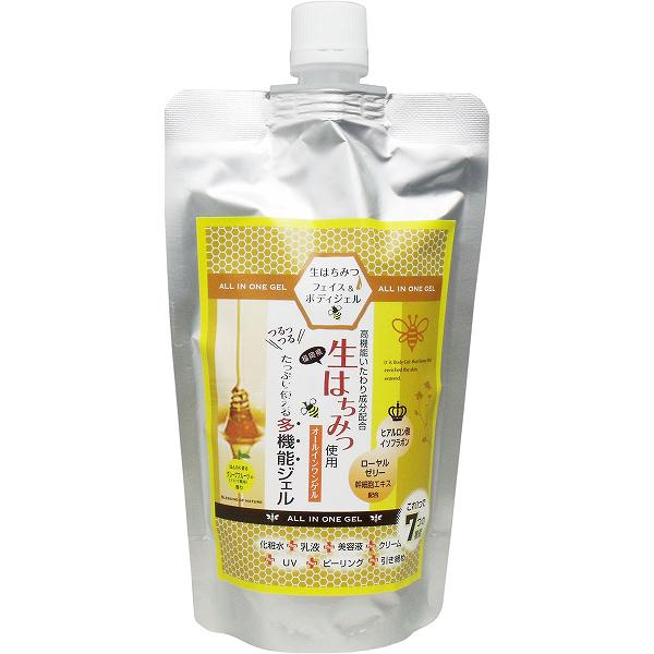 【15個セット】 オールインワンフェイス&ボディジェルD 生はちみつ使用 300g さっぱり 生はちみつ ジェル 引き締め 美容 保湿ジェル スキンケア 多機能ジェル 保湿 大容量 角質ケア 化粧水 爽やか ボディケア スッキリ 日本製 ボディジェル 香り