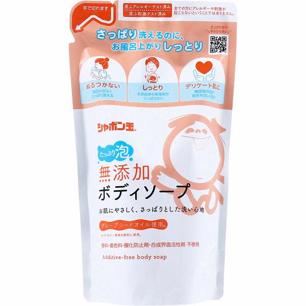 【12個セット】 無添加 ボディソープ たっぷり泡 つめかえ用 470mL 釜焚製法 優しい しゃぼん玉せっけん 詰替 無添加泡タイプ 詰替え 無添加石鹸 石ケン 高齢 シャボン玉石けん シャボン玉 無添加石けん 美容 あかちゃん スキンケア 泡タイプ 7,383円