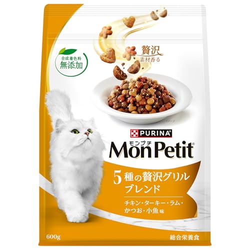 【8個セット】 ネスレ モンプチ バッグ 5種の贅沢グリルブレンド 600g