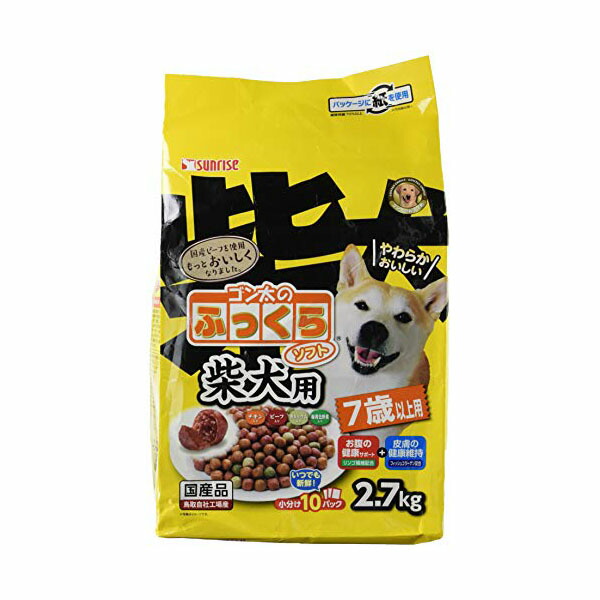 【4個セット】 マルカン ゴン太のふっくらソフト 柴犬用 7歳以上用 2.7kg