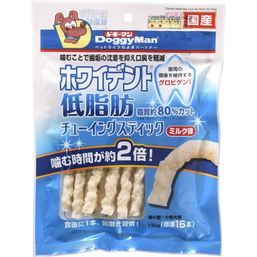 【24個セット】 ドギーマンハヤシ食品営業部 ホワイデント 低脂肪チューイングスティック ミルク味 130g